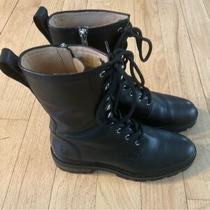 Frye Black Combat & Moto Boots